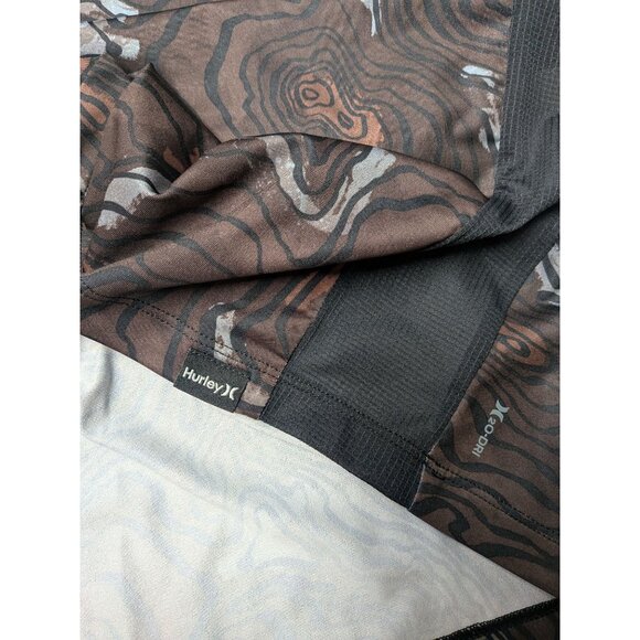 Hurley Hooded Rashguard Shirt Men Size S UPF 50+ Quick Dry Surf Swim Performance - Picture 7 of 11